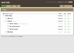 CMS Screenshot